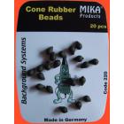 Cone Rubber Beads 20pcs